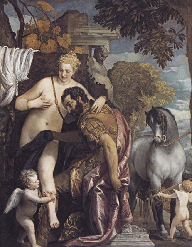 Paolo Veronese Mars and Venus United by Love France oil painting art
